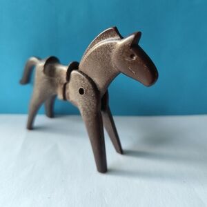 4/$20💥Vintage 1974 Geobra Playmobil Horse & Saddle Brown